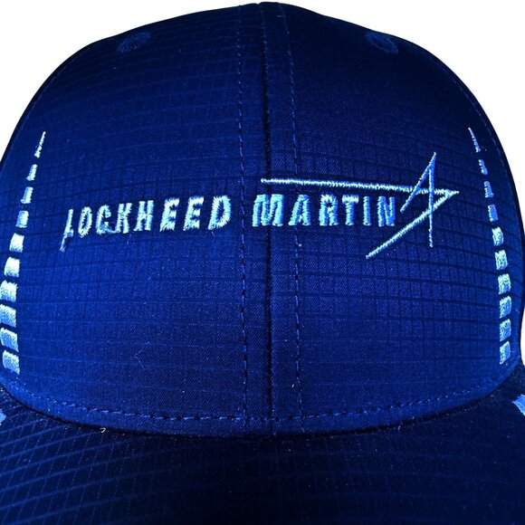 NWOT Lockheed Martin Cap America Navy White Military Aircraft Hat Aerospace Jet - Picture 3 of 12
